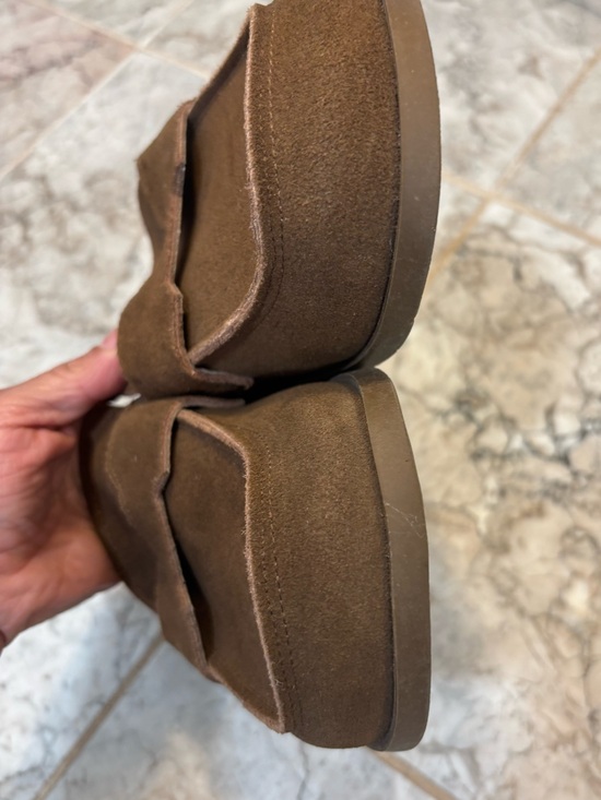 Project Cloud 100% Genuine Leather Womens Clogs Memory Foam Mule Sz 8  Tan main image 6
